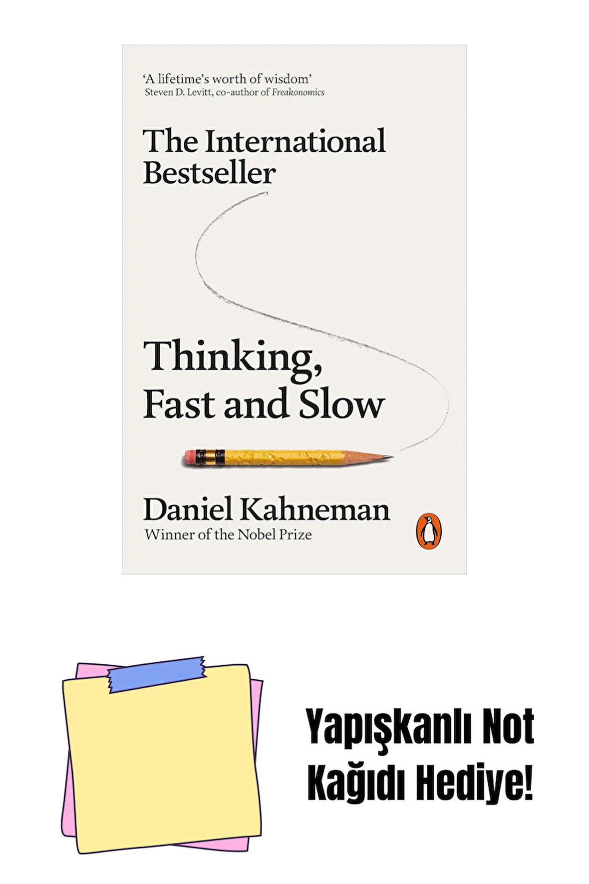 Thinking, Fast and Slow + Yapışkanlı Not Kağıdı