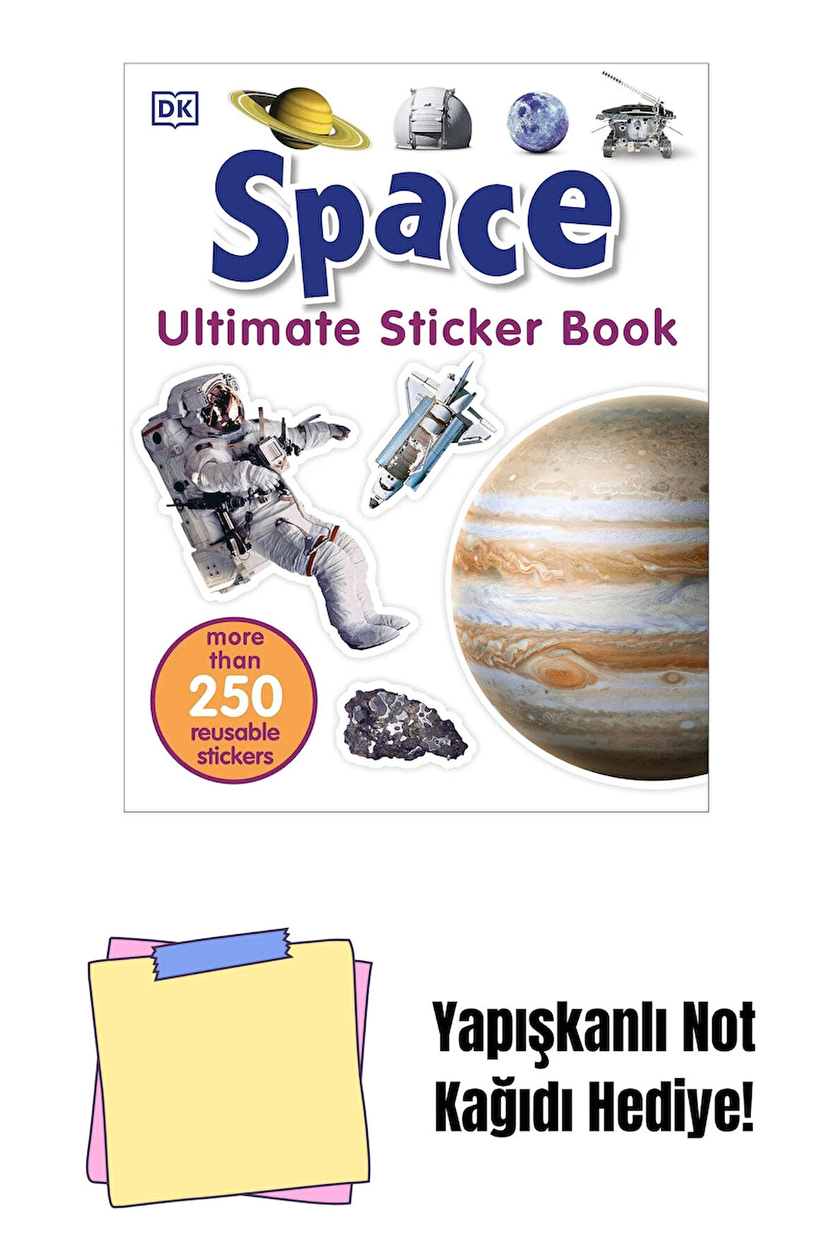 Space Ultimate Sticker Book + Yapışkanlı Not Kağıdı