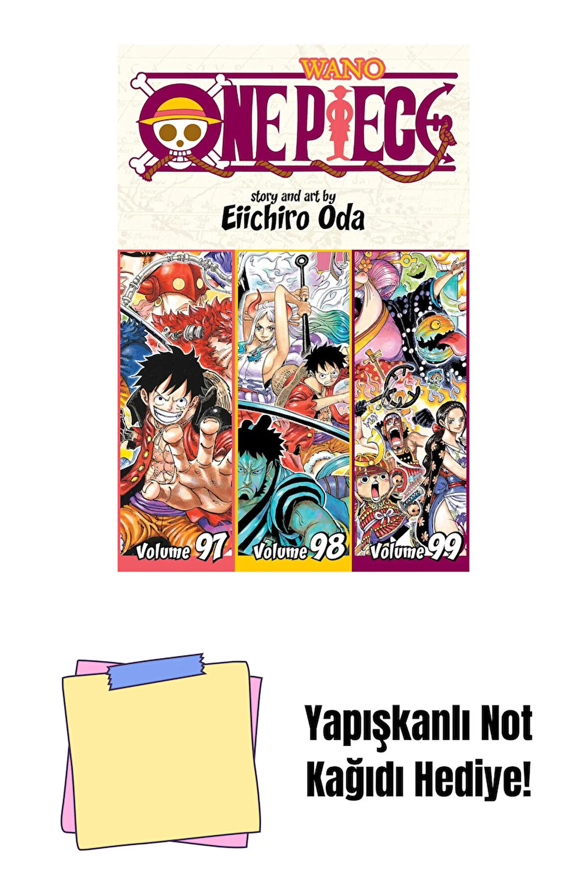 One Piece (Omnibus Edition), Vol. 33: Includes vols. 97, 98 & 99: Volume 33 + Yapışkanlı Not Kağıdı