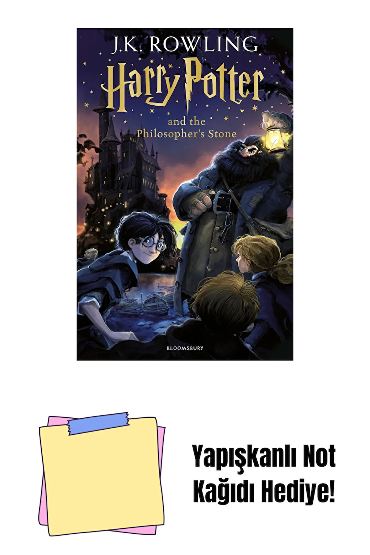 Harry Potter - Philosopher Stone + Yapışkanlı Not Kağıdı