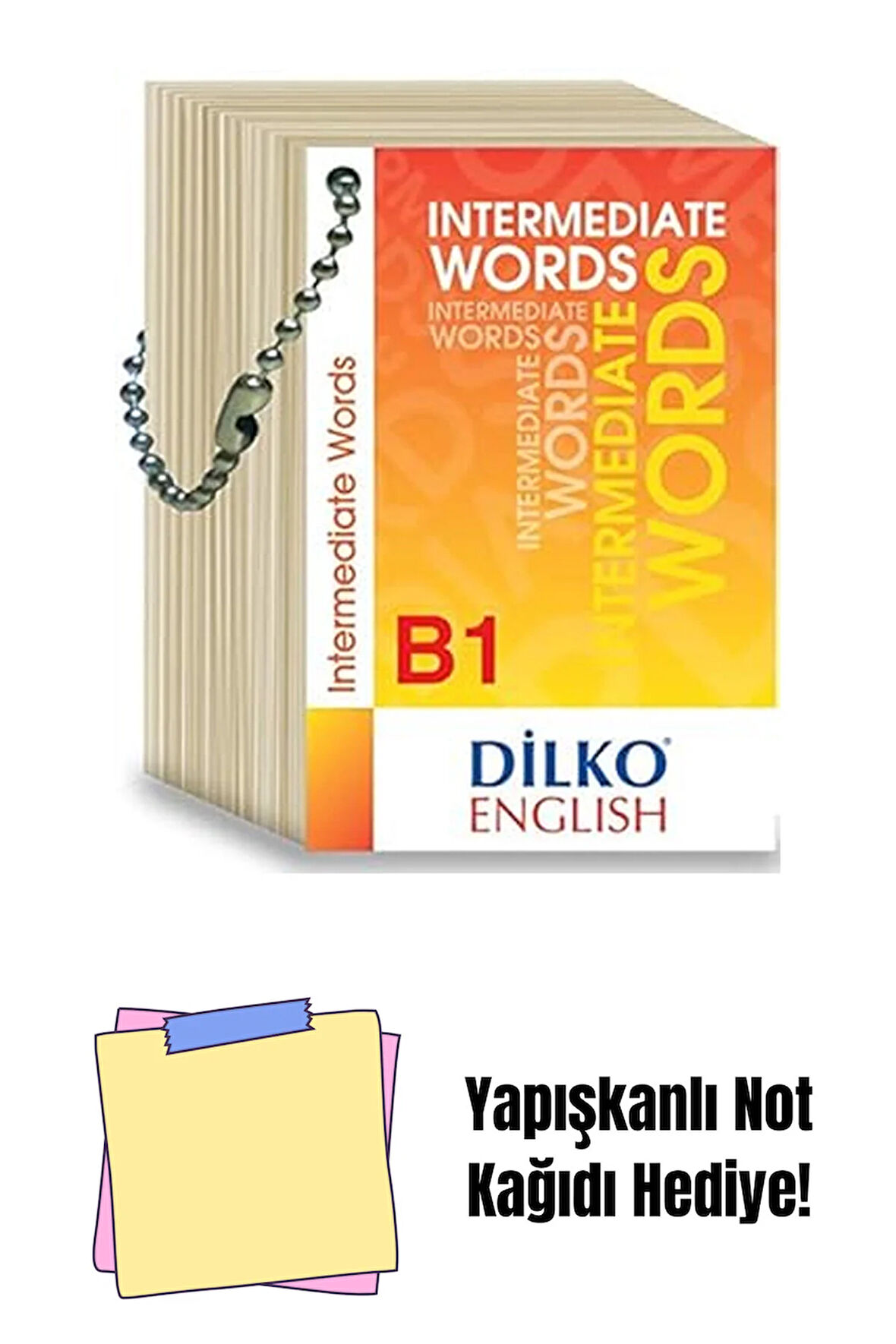 Intermediate Words (Kelime Kartı B1) + Yapışkanlı Not Kağıdı