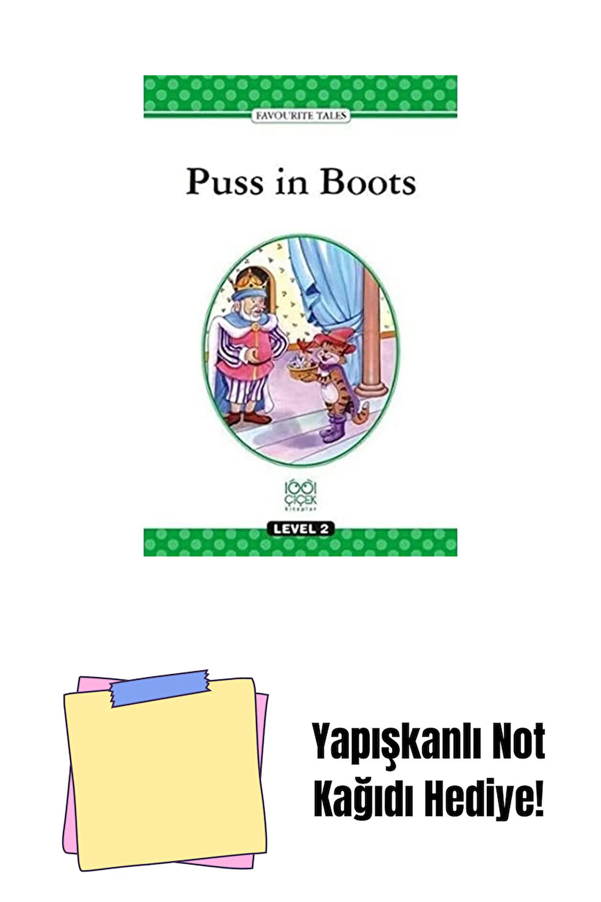 Puss in Boots + Yapışkanlı Not Kağıdı