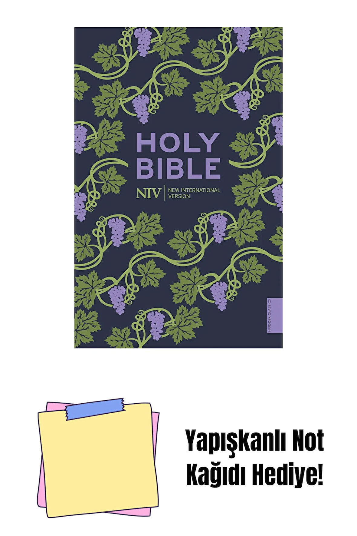 NIV Holy Bible (Hodder Classics) + Yapışkanlı Not Kağıdı