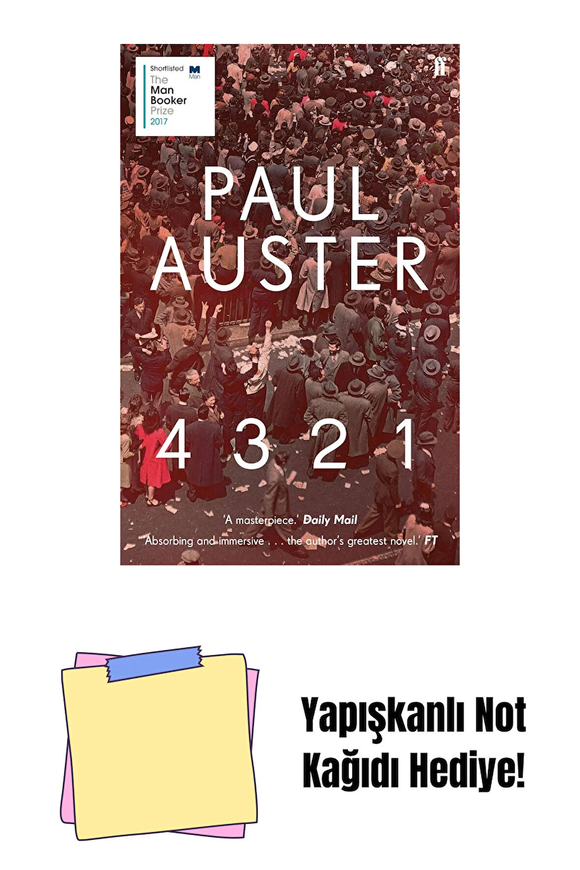 4 3 2 1 + Yapışkanlı Not Kağıdı