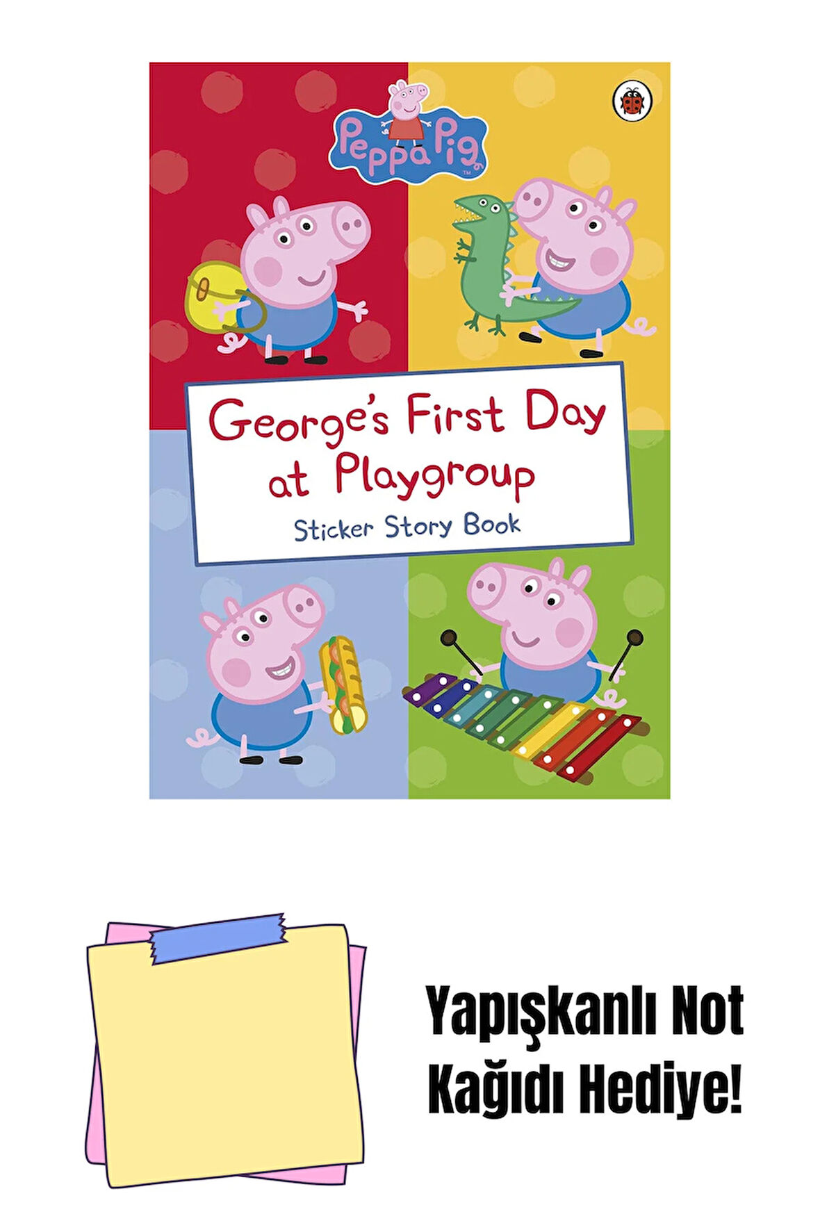 George's First Day at Playgroup: Sticker Book + Yapışkanlı Not Kağıdı