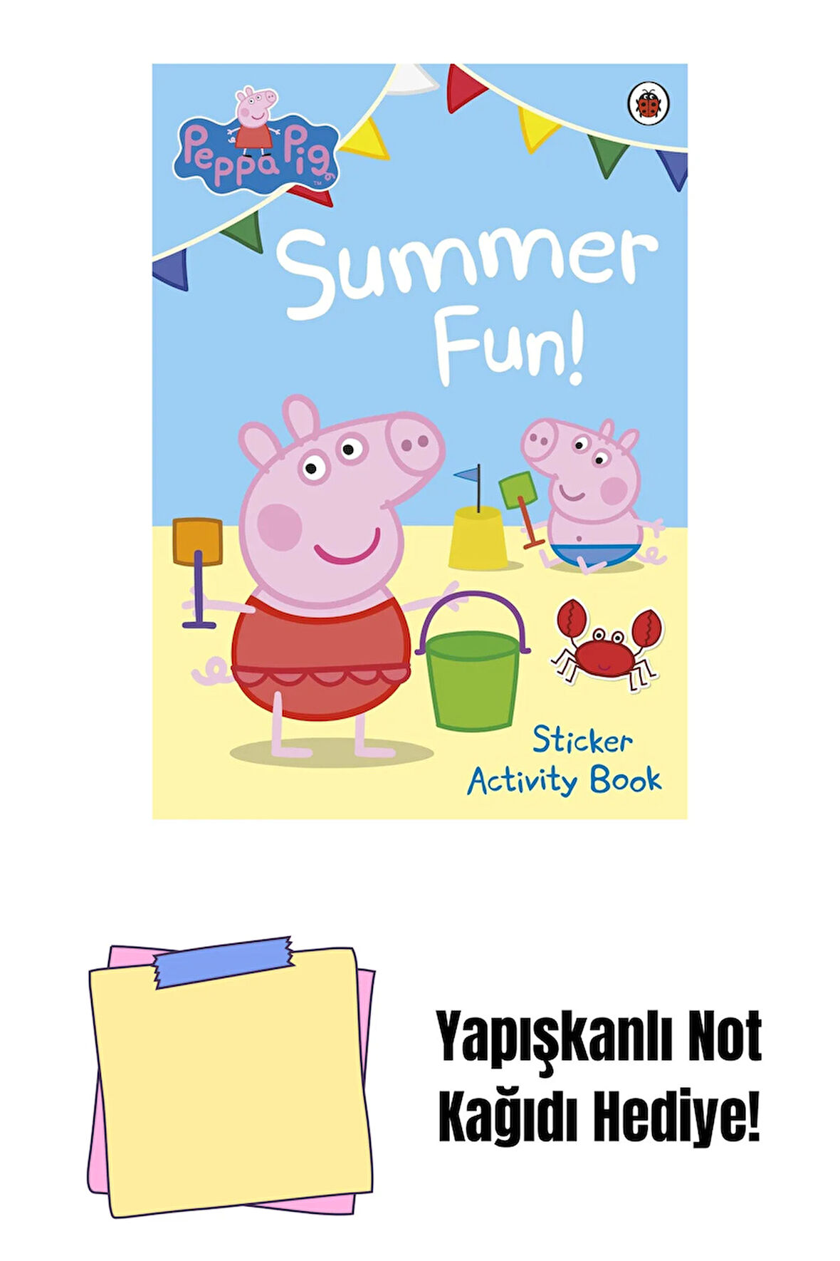 Peppa Pig: Summer Fun! Sticker Activity Book + Yapışkanlı Not Kağıdı