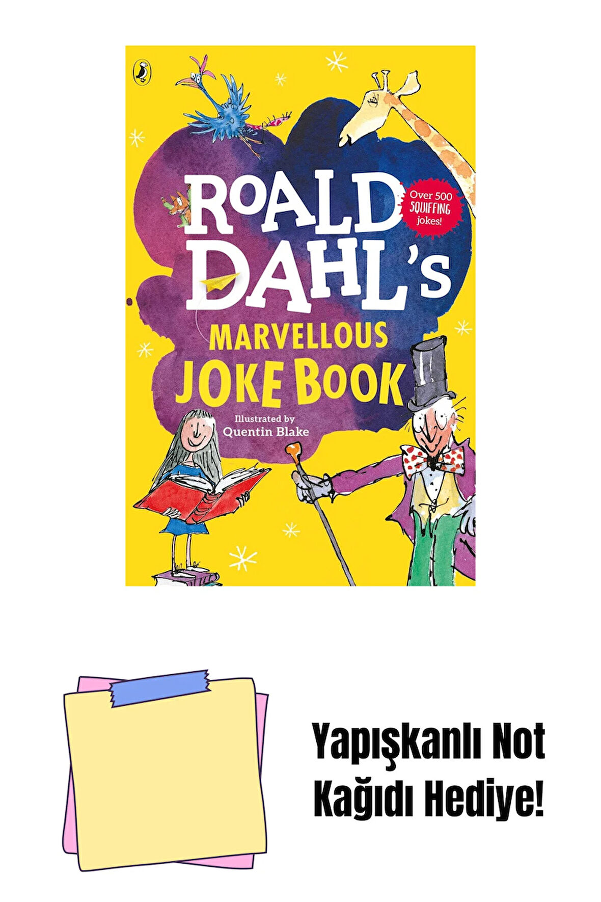 Roald Dahl's Marvellous Joke Book + Yapışkanlı Not Kağıdı