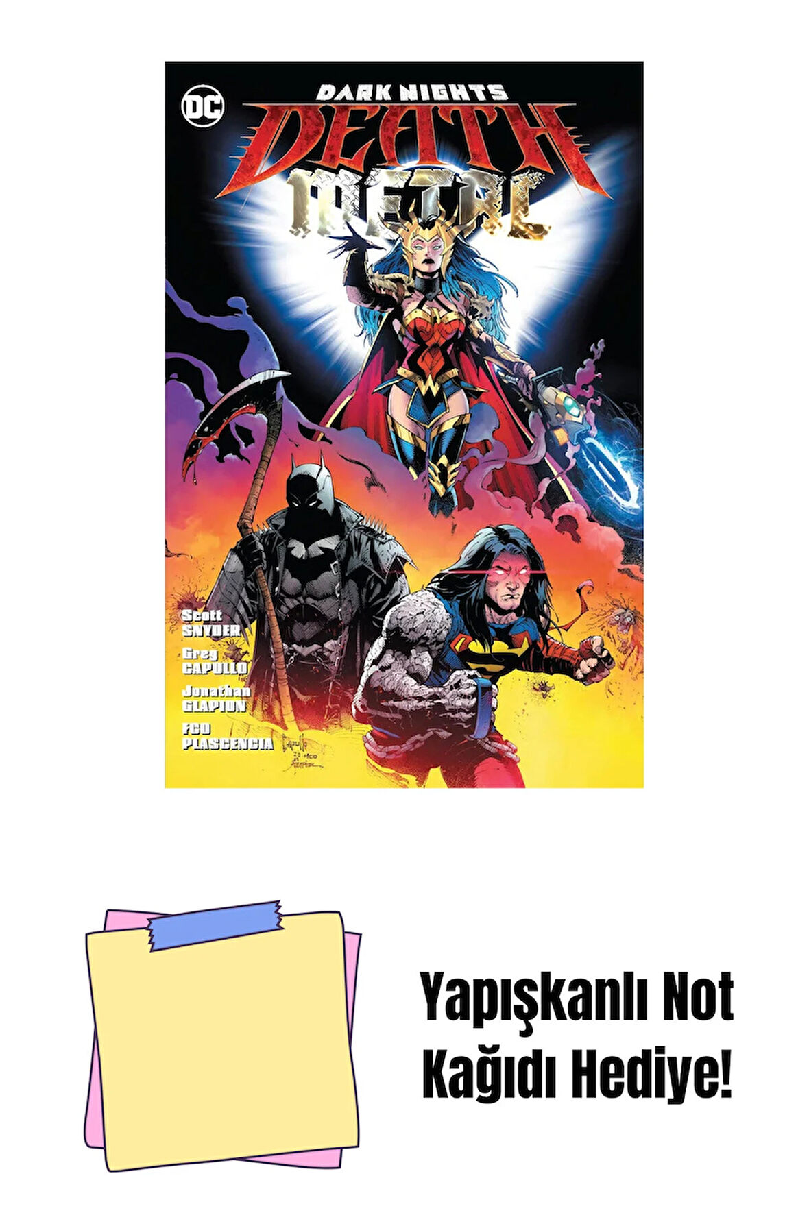 Dark Nights: Death Metal + Yapışkanlı Not Kağıdı