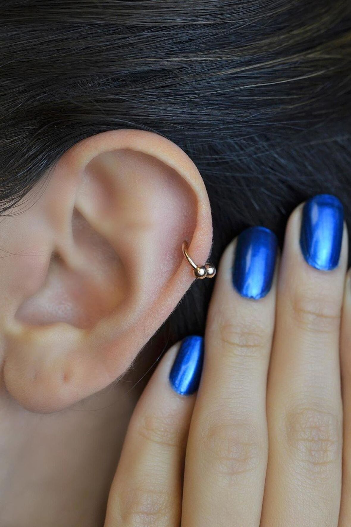 6 mm Rose Çelik Top Uçlu Piercing Tragus Helix Kıkırdak