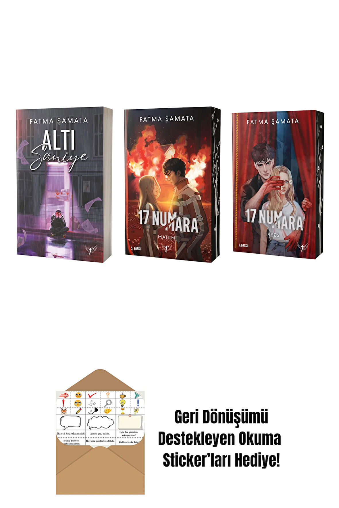 Fatma Şamata 3 Kitap Set + Okuma Sticker'ları