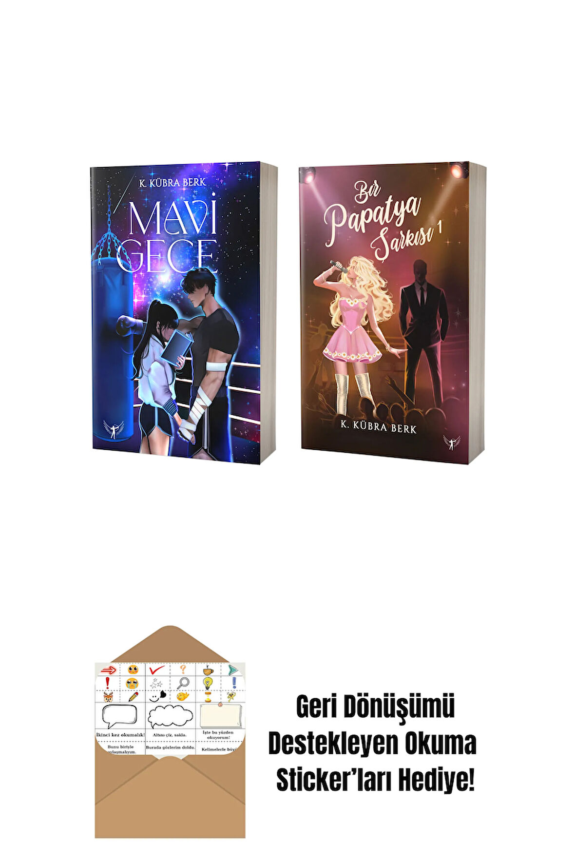 Mavi Gece + Bir Papatya Şarkısı 1 + Okuma Sticker'ları