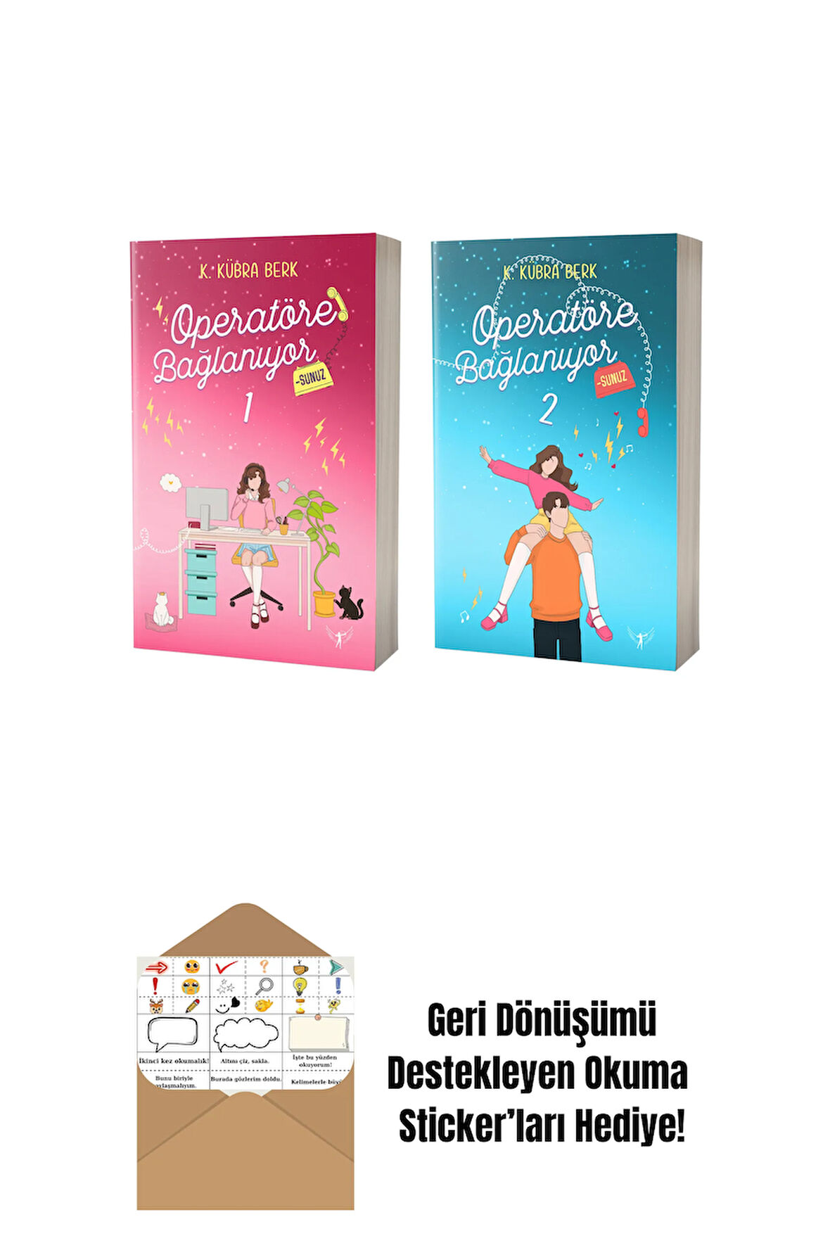 Operatöre Bağlanıyorsunuz 1 + Operatöre Bağlanıyorsunuz 2 + Okuma Sticker'ları