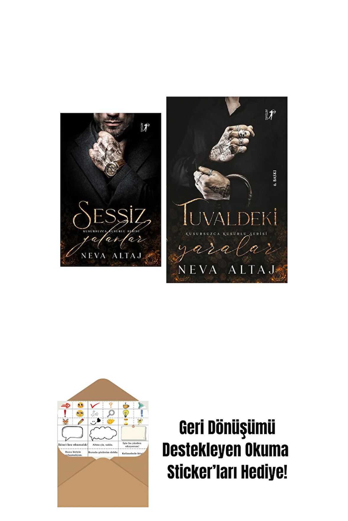 Sessiz Yalanlar + Tuvaldeki Yaralar + Okuma Sticker'ları