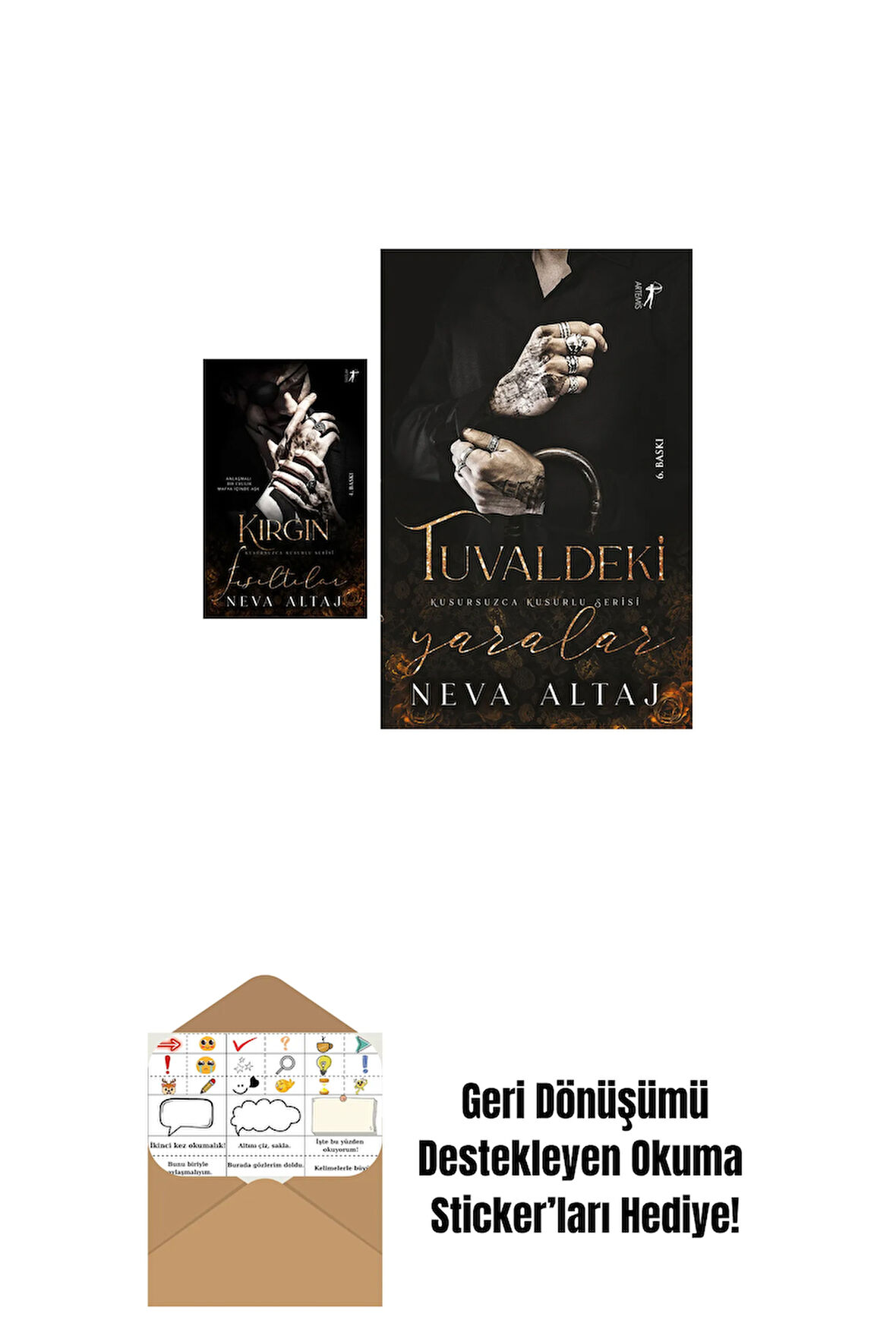 Kırgın Fısıltılar + Tuvaldeki Yaralar + Okuma Sticker'ları