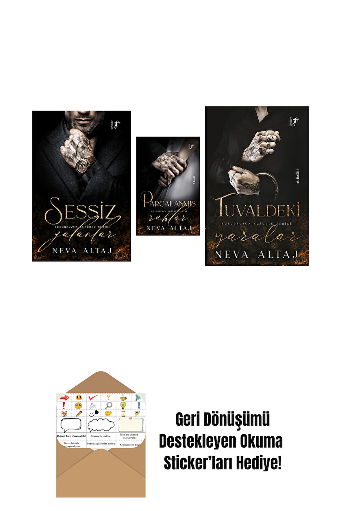 Neva Altaj 3 Kitap Set + Okuma Sticker'ları