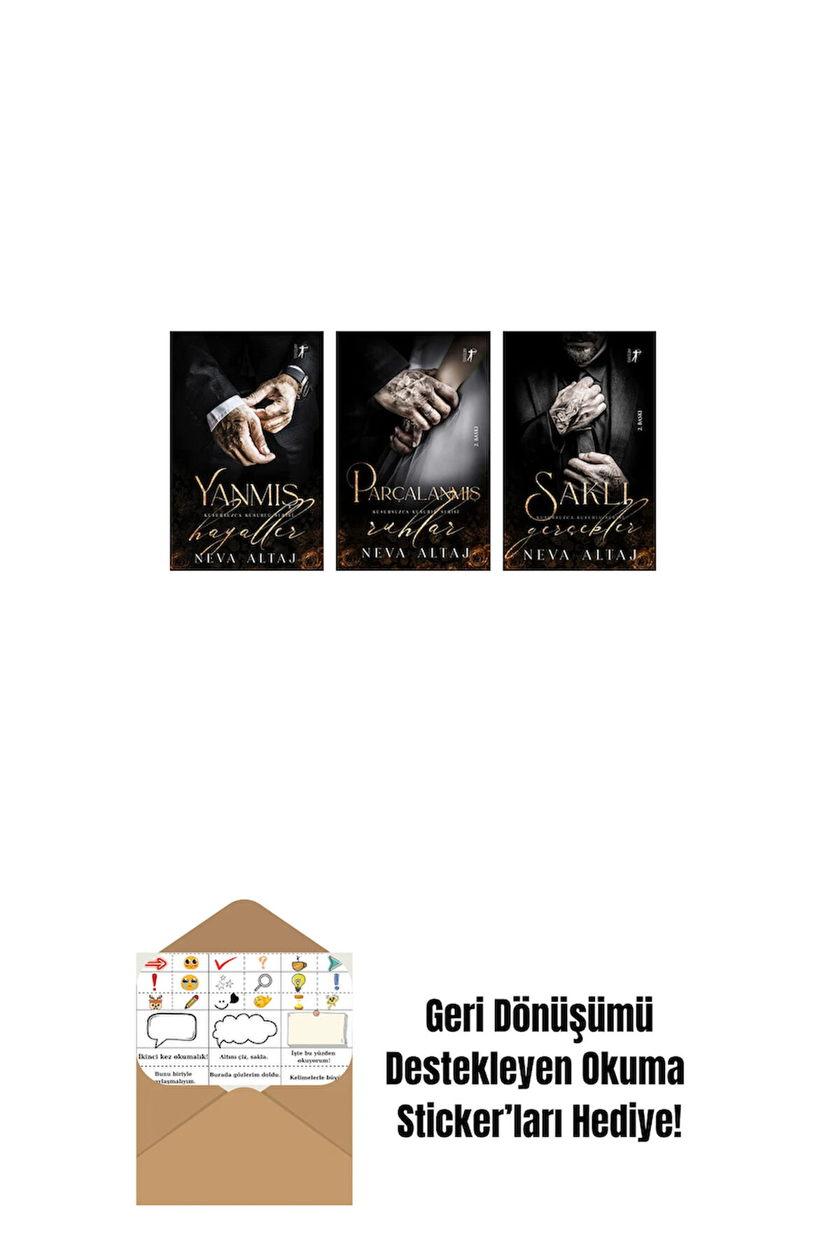 Neva Altaj 3 Kitap Set + Okuma Sticker'ları