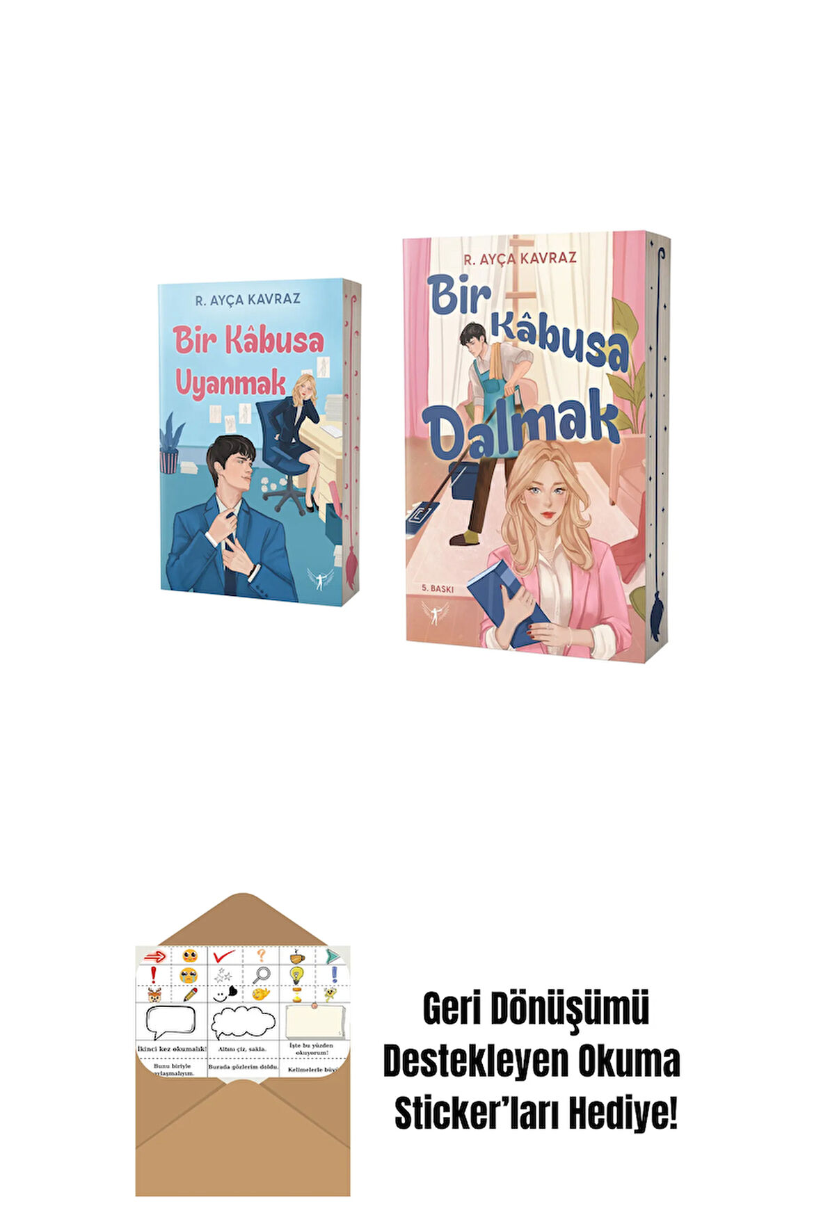 Bir Kâbusa Uyanmak + Bir Kâbusa Dalmak + Okuma Sticker'ları