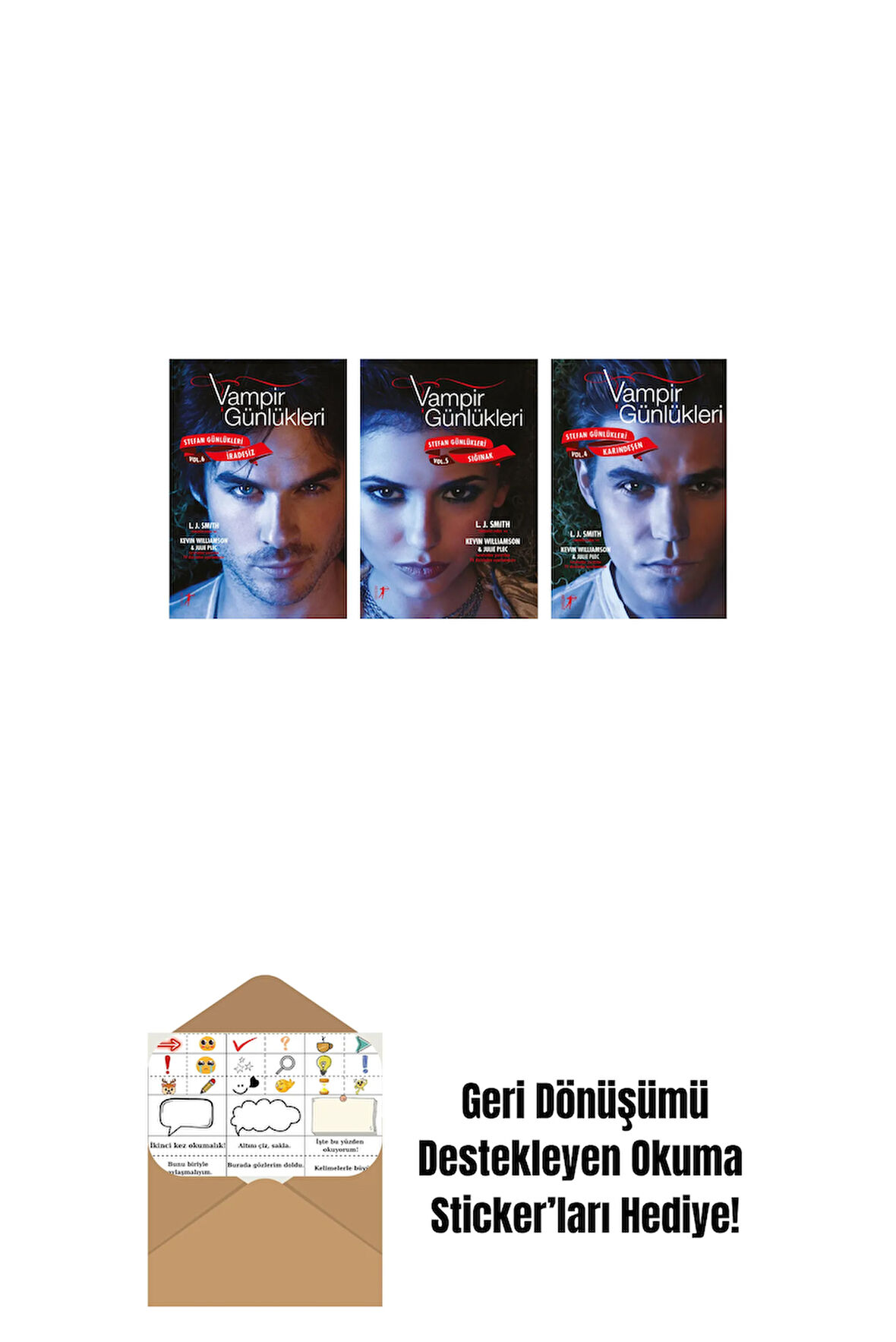L. J. Smith 3 Kitap Set + Okuma Sticker'ları