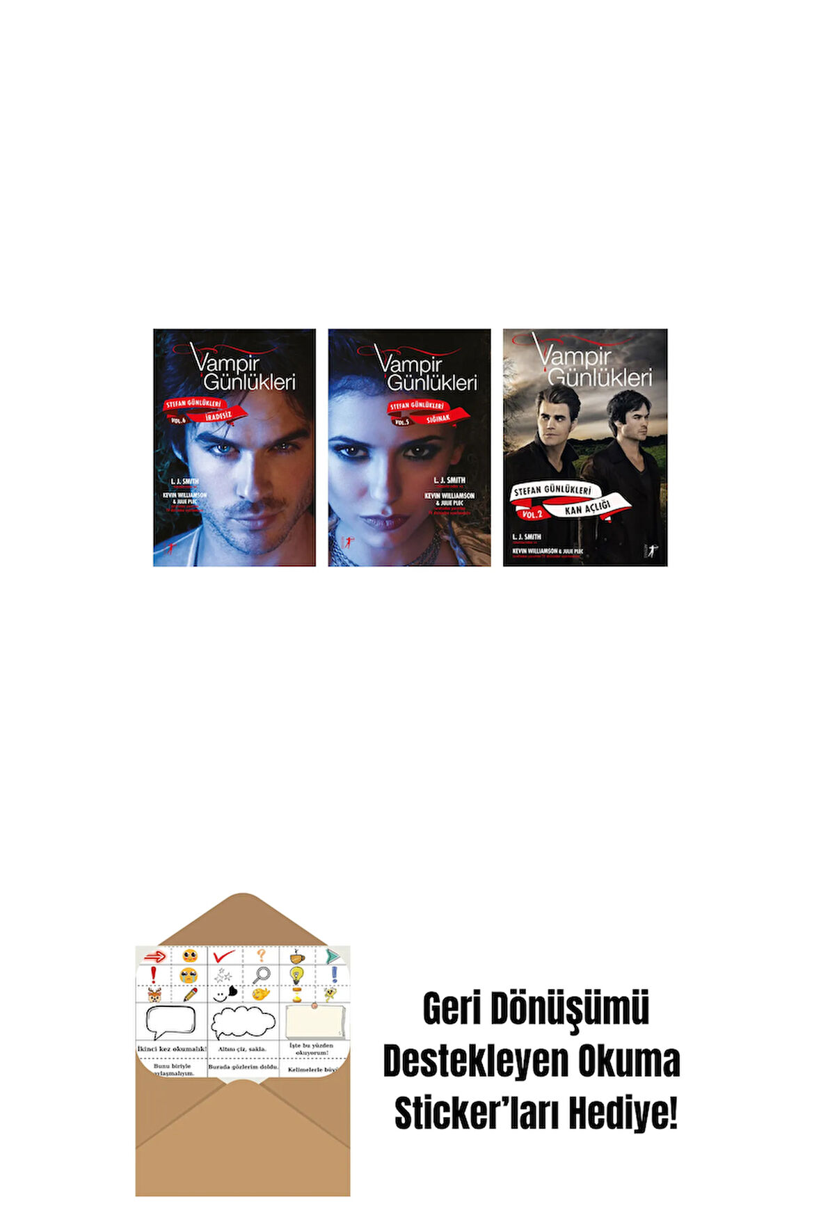 L. J. Smith 3 Kitap Set + Okuma Sticker'ları