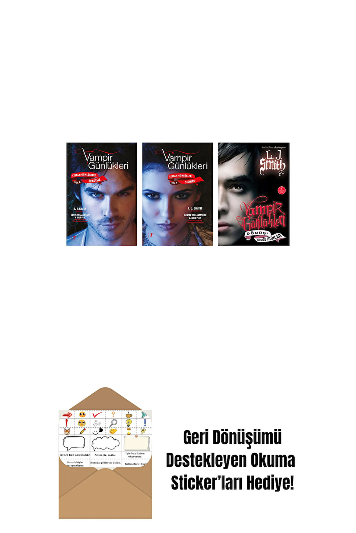 L. J. Smith 3 Kitap Set + Okuma Sticker'ları