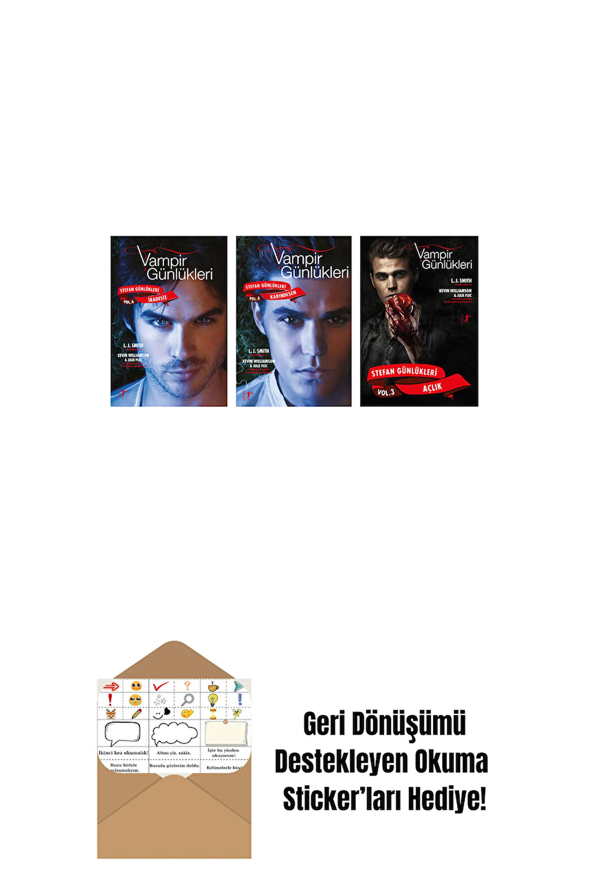 L. J. Smith 3 Kitap Set + Okuma Sticker'ları