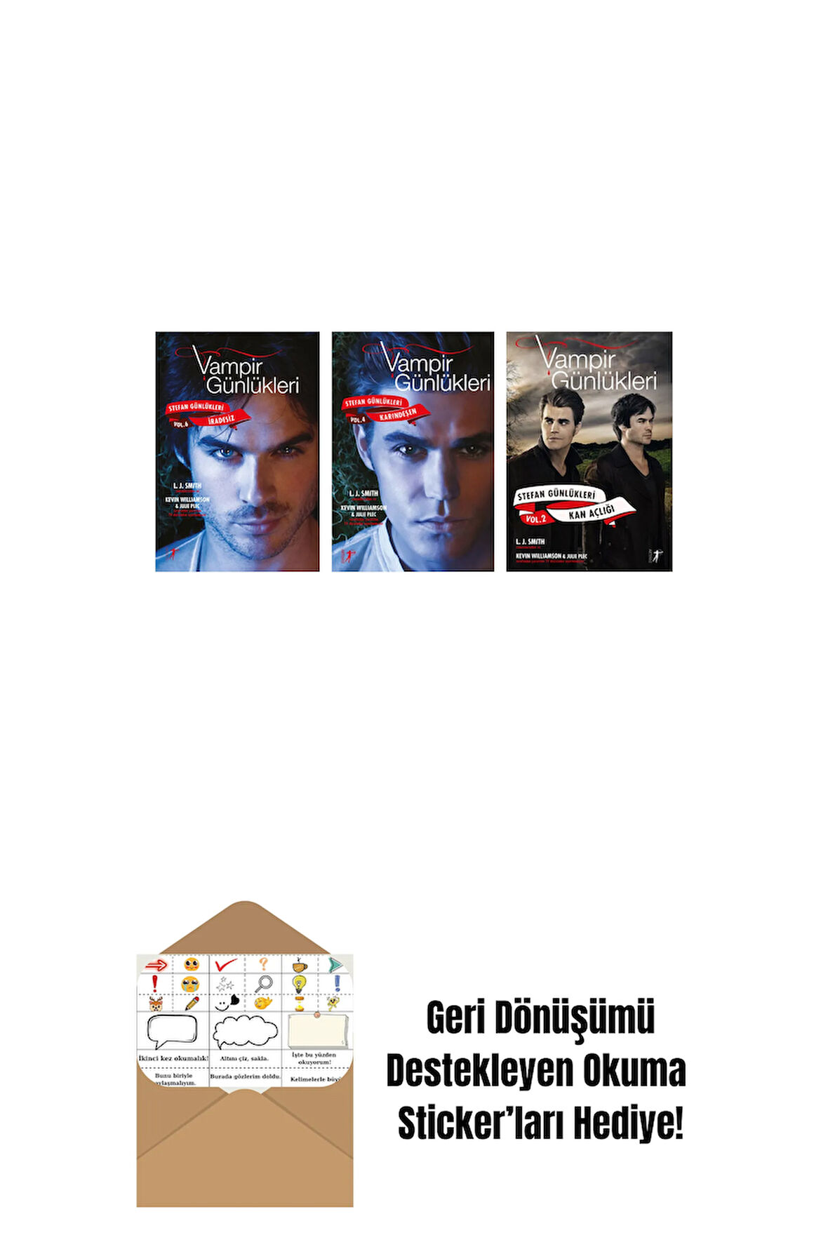 L. J. Smith 3 Kitap Set + Okuma Sticker'ları