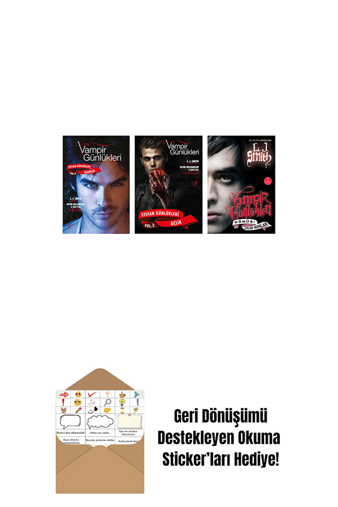 L. J. Smith 3 Kitap Set + Okuma Sticker'ları