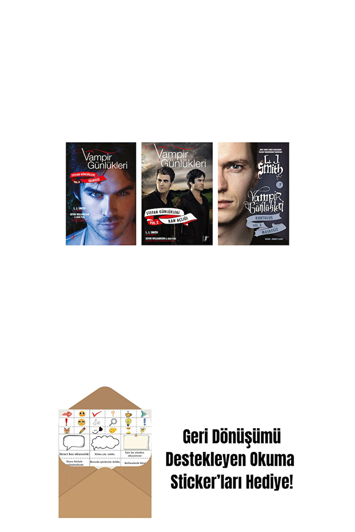 L. J. Smith 3 Kitap Set + Okuma Sticker'ları