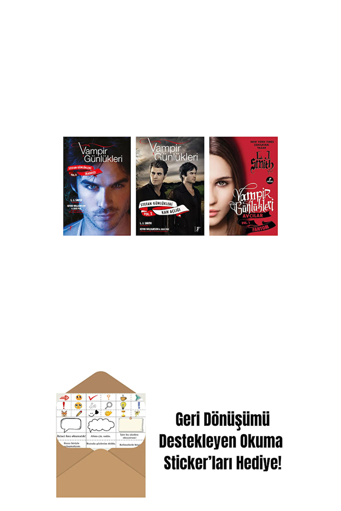 L. J. Smith 3 Kitap Set + Okuma Sticker'ları