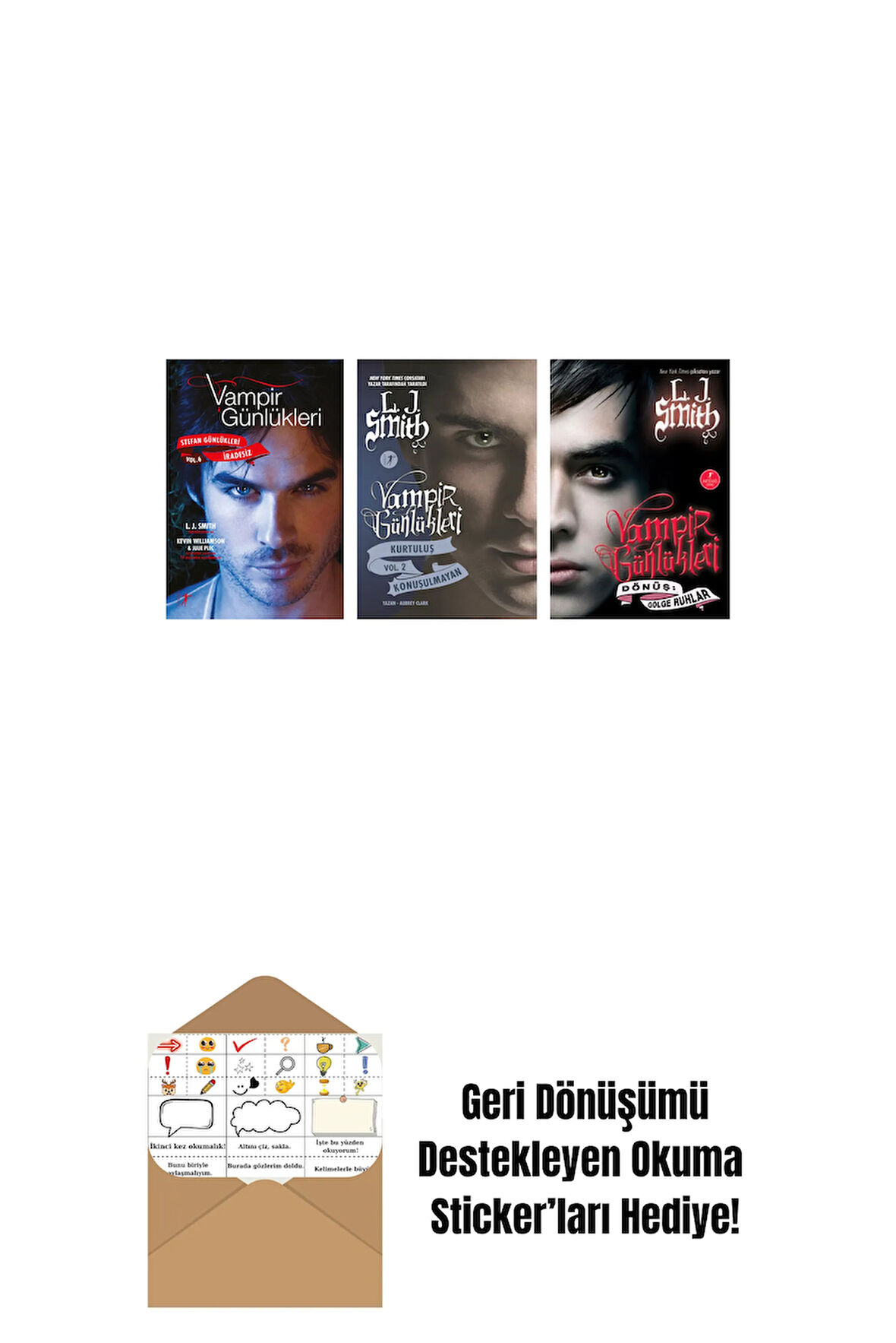 L. J. Smith 3 Kitap Set + Okuma Sticker'ları