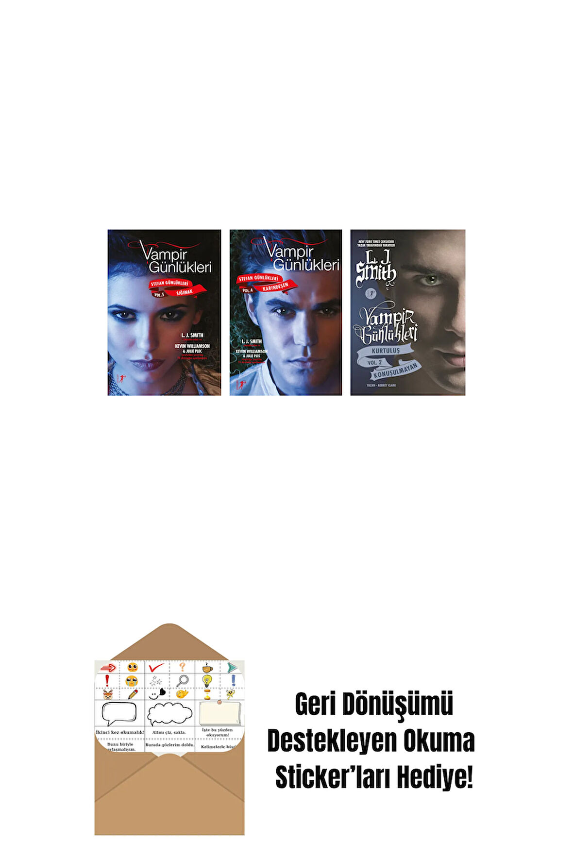 L. J. Smith 3 Kitap Set + Okuma Sticker'ları