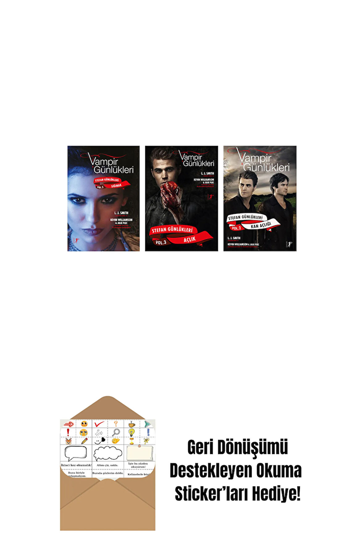 L. J. Smith 3 Kitap Set + Okuma Sticker'ları