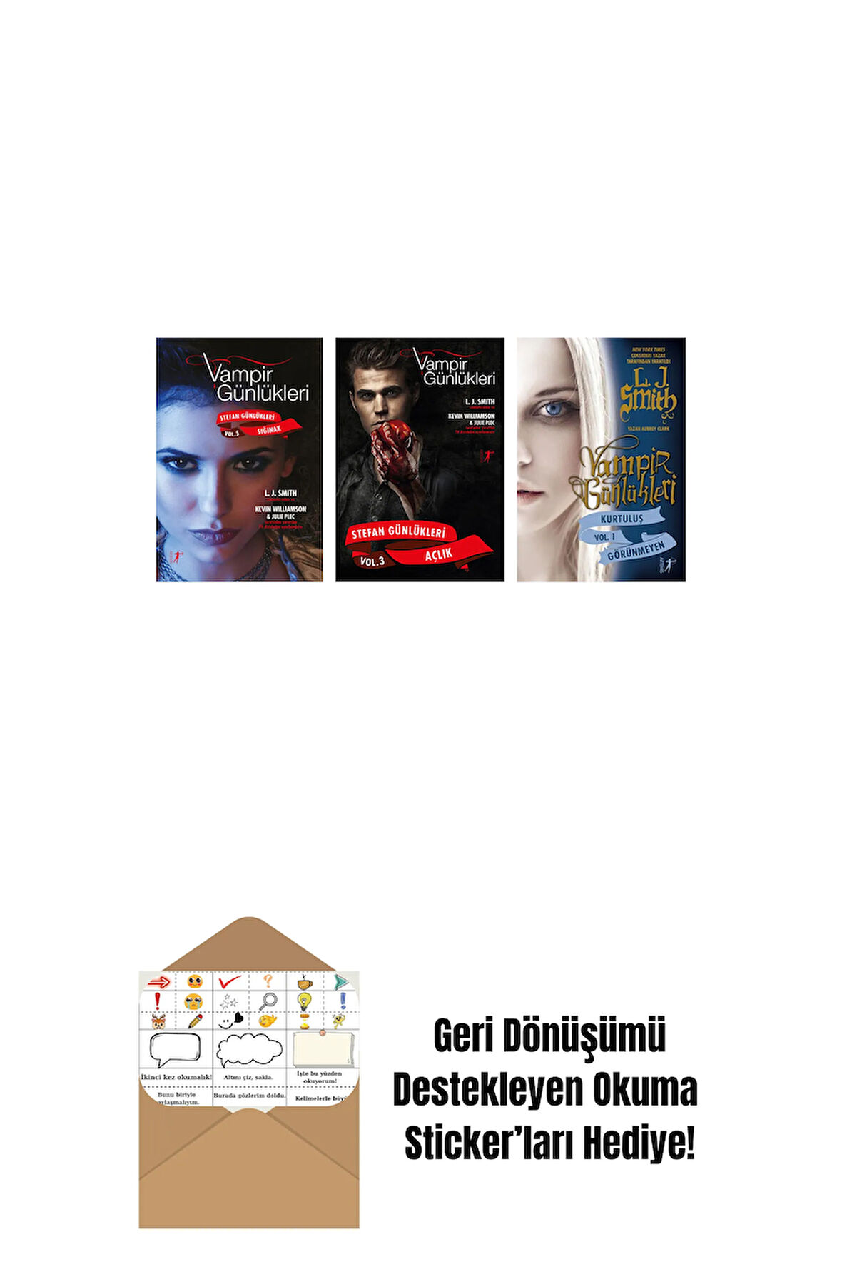 L. J. Smith 3 Kitap Set + Okuma Sticker'ları