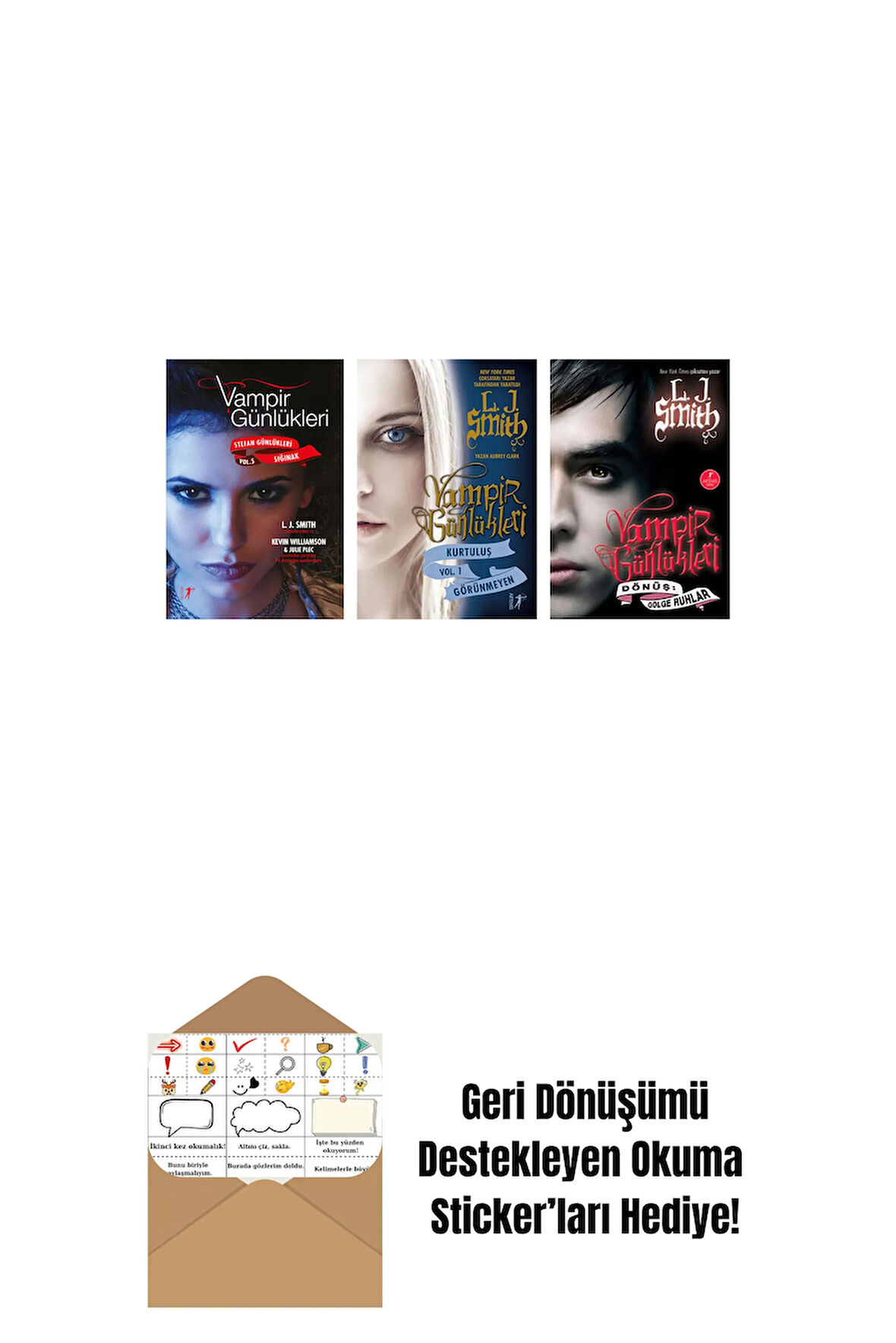 L. J. Smith 3 Kitap Set + Okuma Sticker'ları