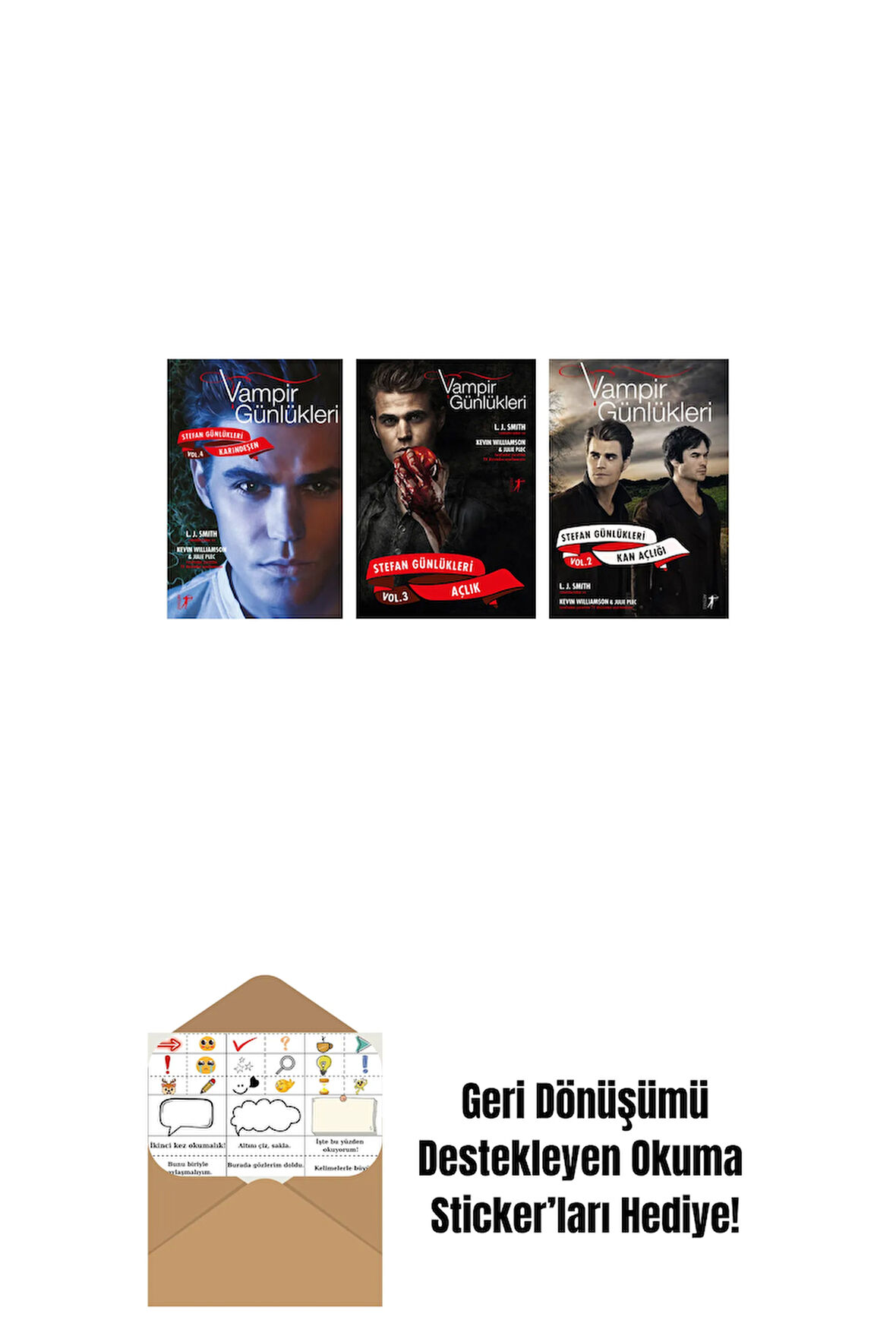 L. J. Smith 3 Kitap Set + Okuma Sticker'ları