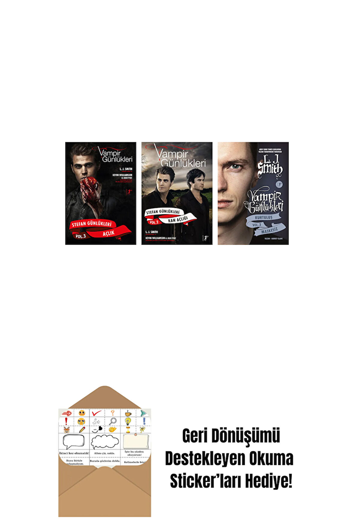 L. J. Smith 3 Kitap Set + Okuma Sticker'ları