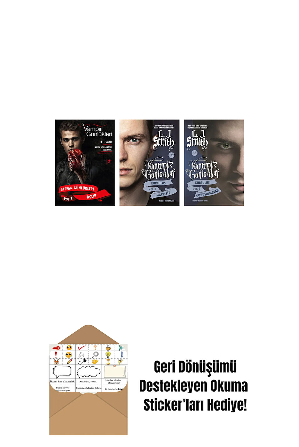 L. J. Smith 3 Kitap Set + Okuma Sticker'ları