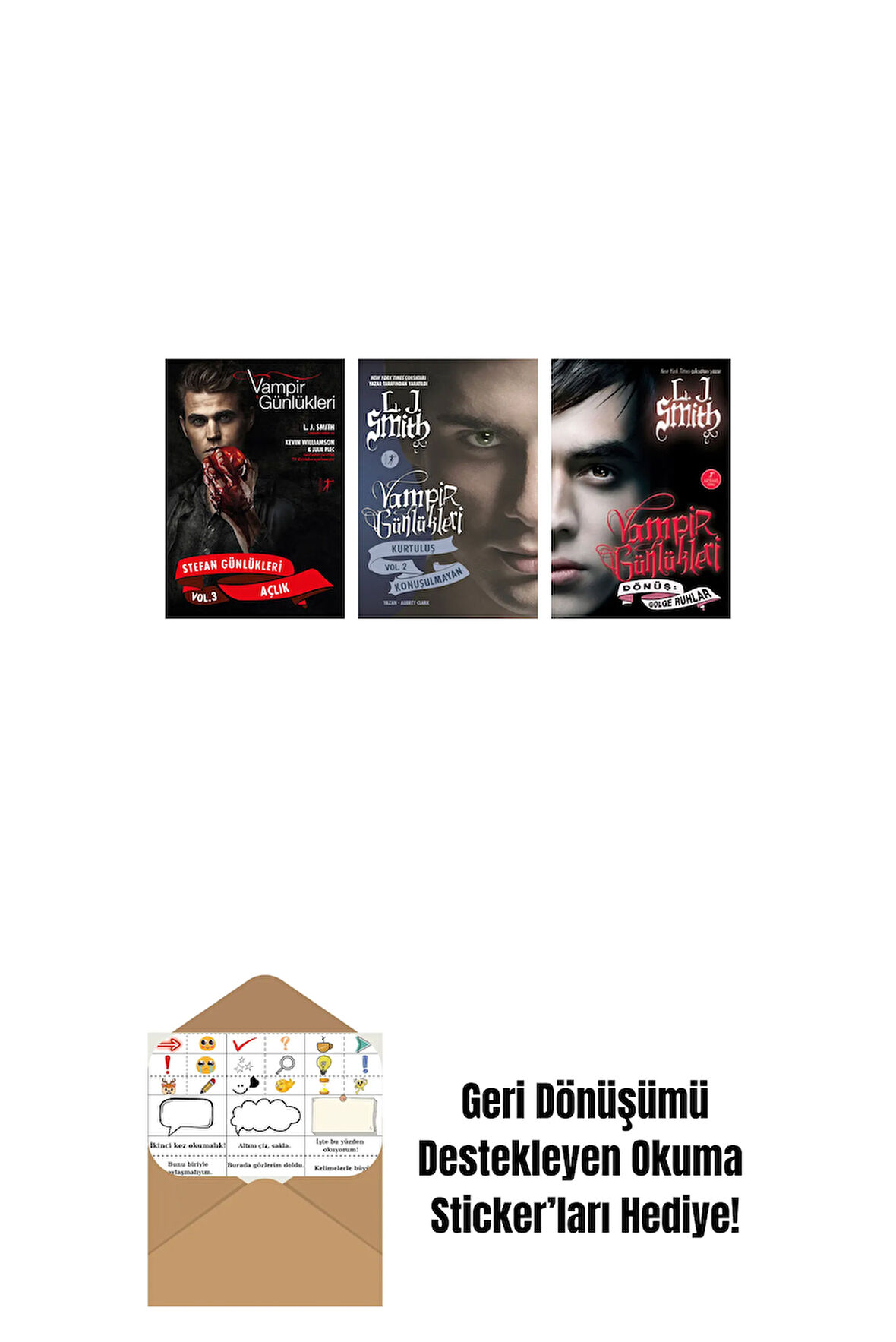 L. J. Smith 3 Kitap Set + Okuma Sticker'ları