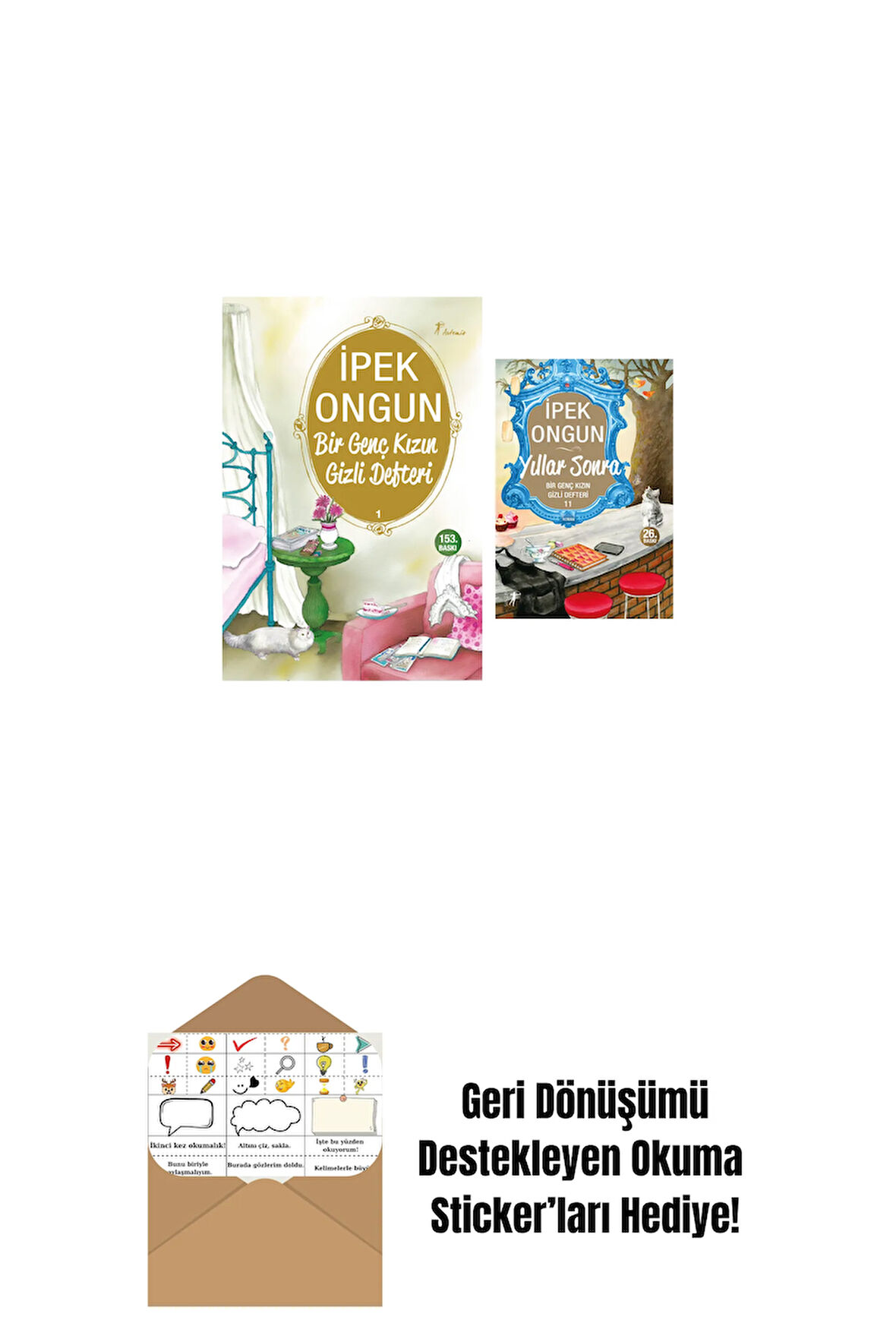 Bir Genç Kızın Gizli Defteri 1 + Yıllar Sonra + Okuma Sticker'ları