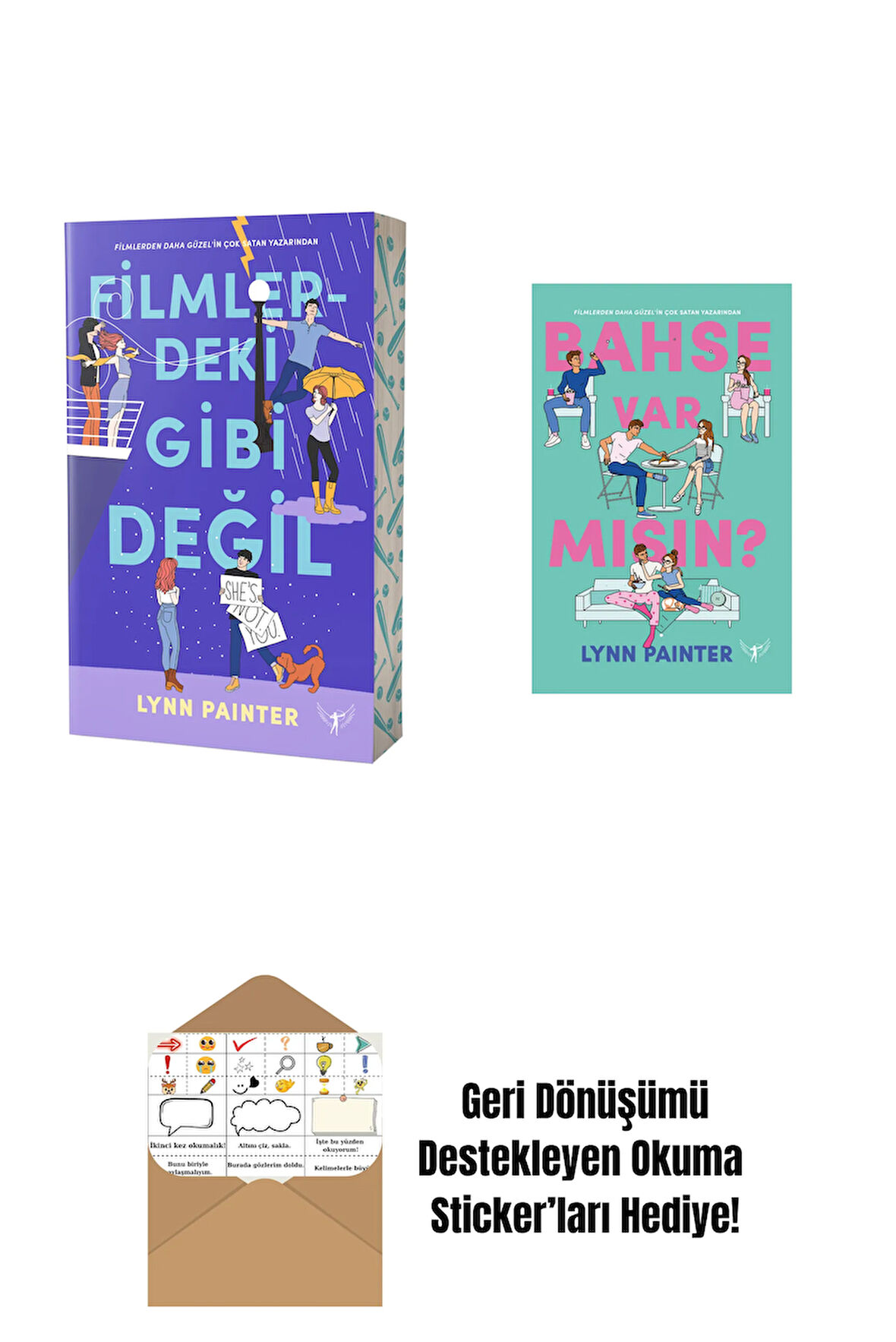 Filmlerdeki Gibi Değil + Bahse Var Mısın? + Okuma Sticker'ları