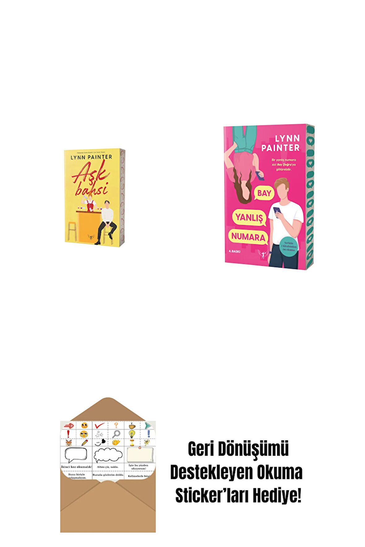 Aşk Bahsi + Bay Yanlış Numara + Okuma Sticker'ları