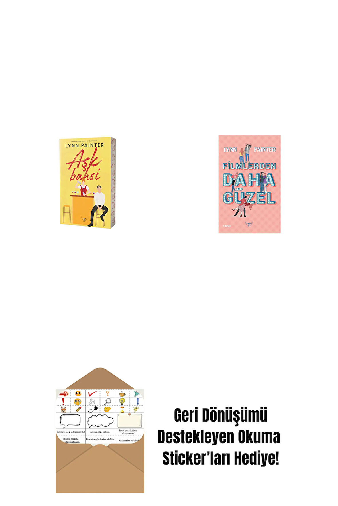 Aşk Bahsi + Filmlerden Daha Güzel + Okuma Sticker'ları