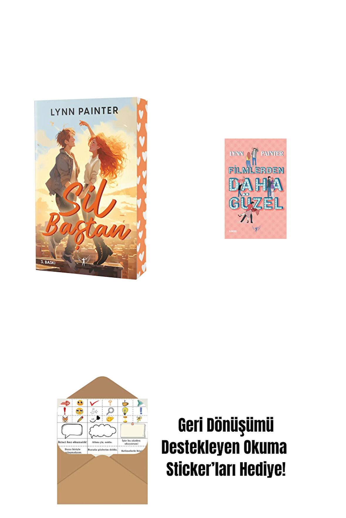 Sil Baştan + Filmlerden Daha Güzel (Ciltli) + Okuma Sticker'ları