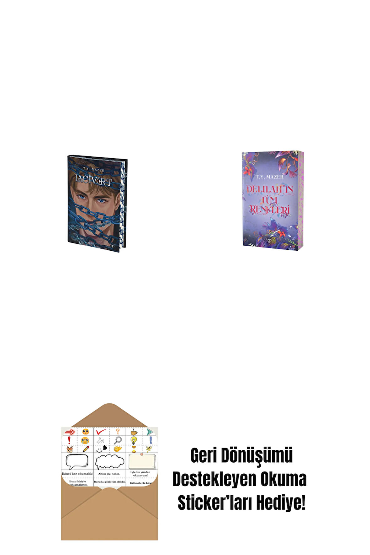 Lacivert + Delilah’ın Tüm Renkleri + Okuma Sticker'ları