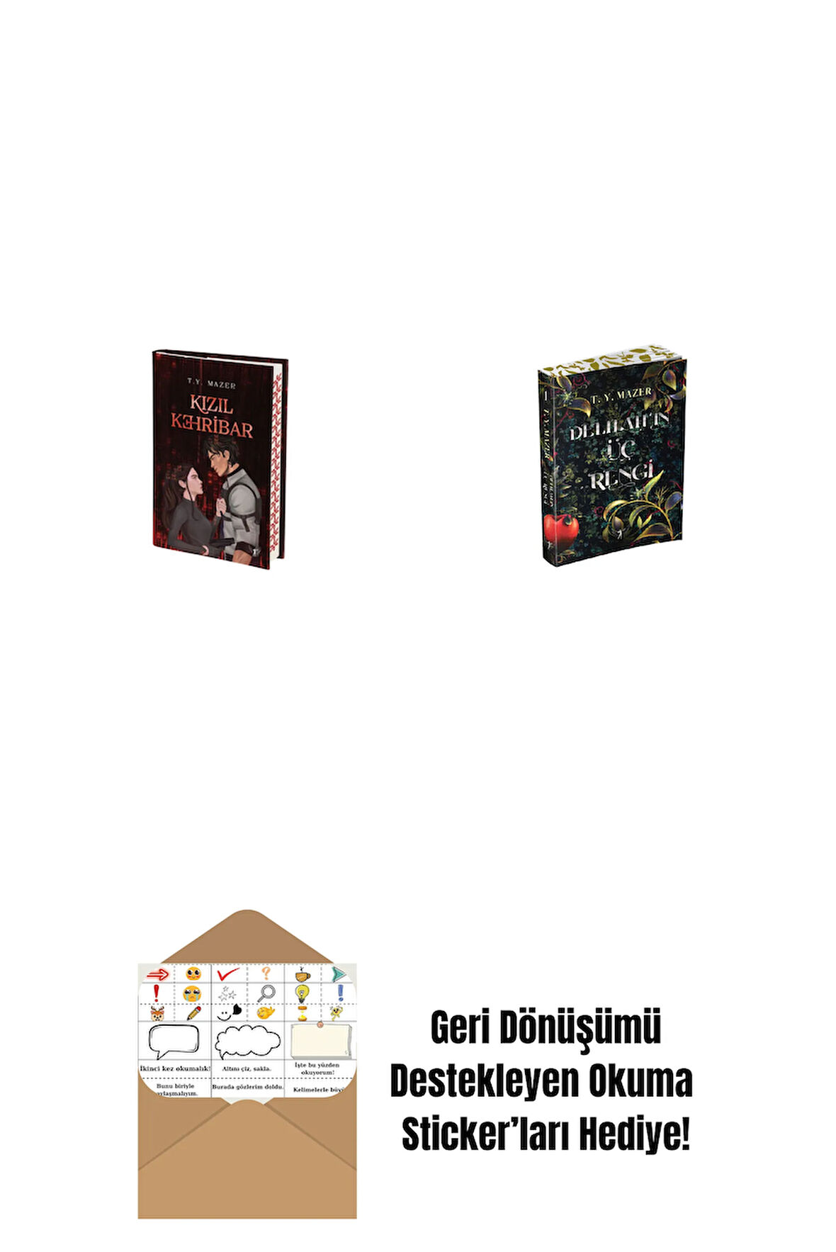 Kızıl Kehribar + Delilah’ın Üç Rengi + Okuma Sticker'ları