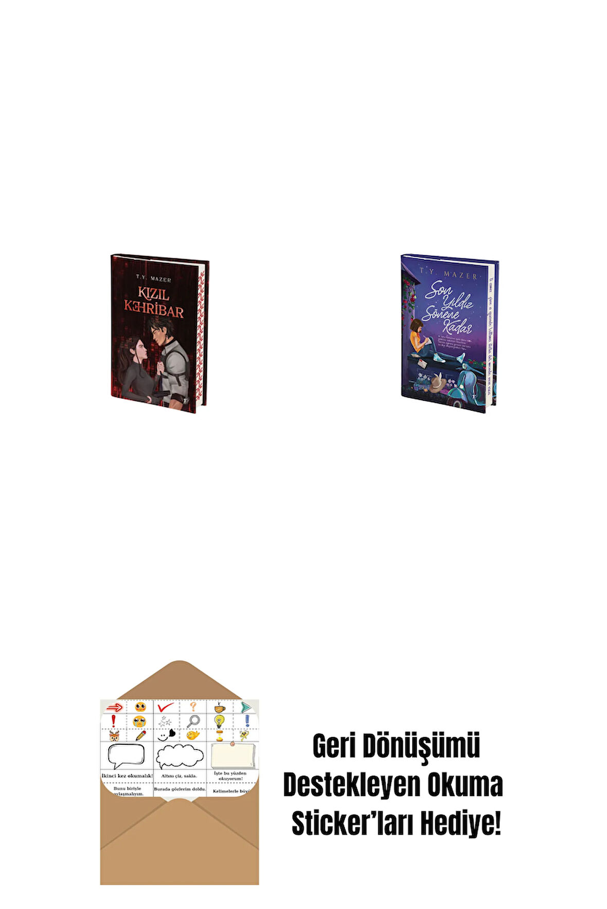 Kızıl Kehribar + Son Yıldız Sönene Kadar + Okuma Sticker'ları