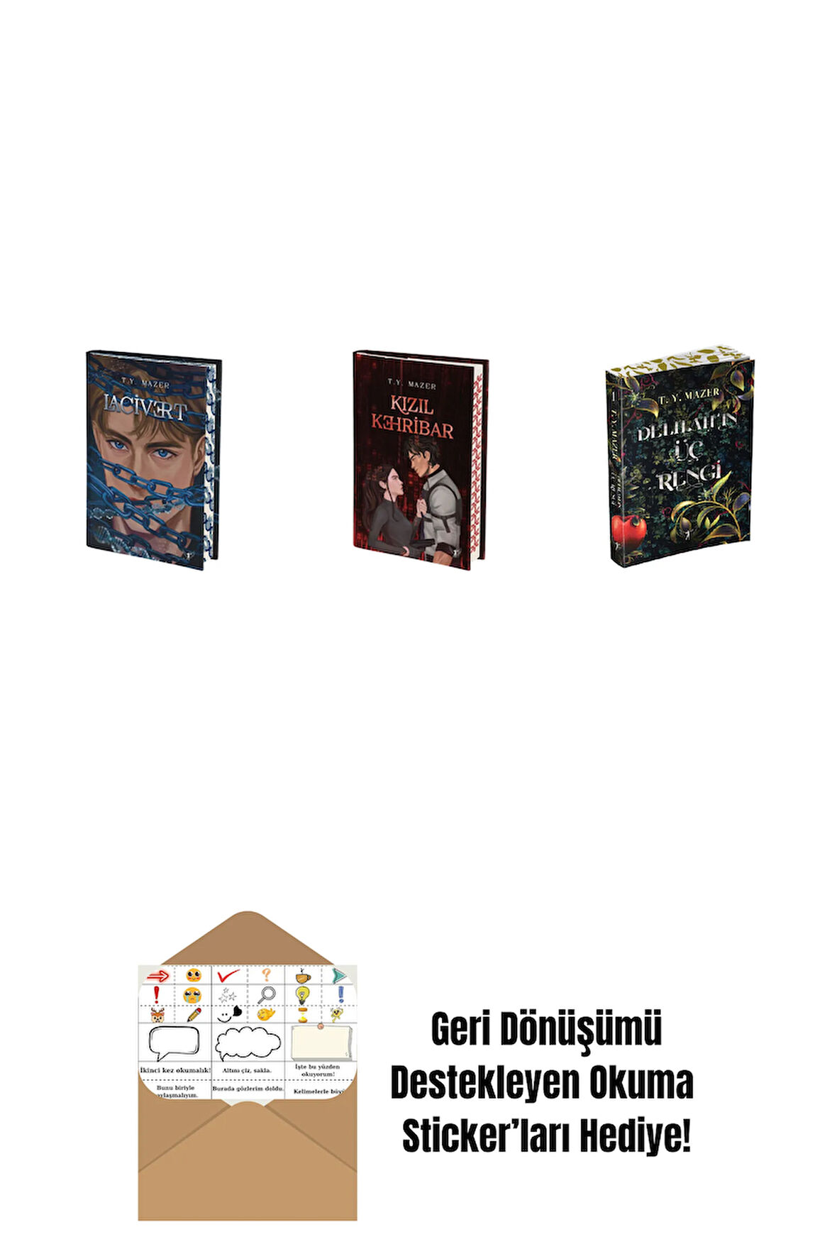T. Y. Mazer 3 Kitap Set + Okuma Sticker'ları