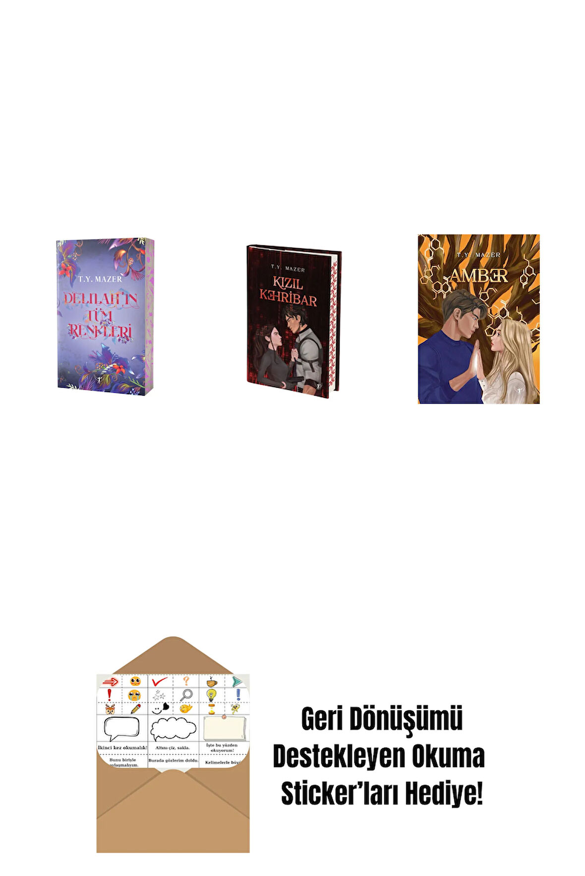 T. Y. Mazer 3 Kitap Set + Okuma Sticker'ları