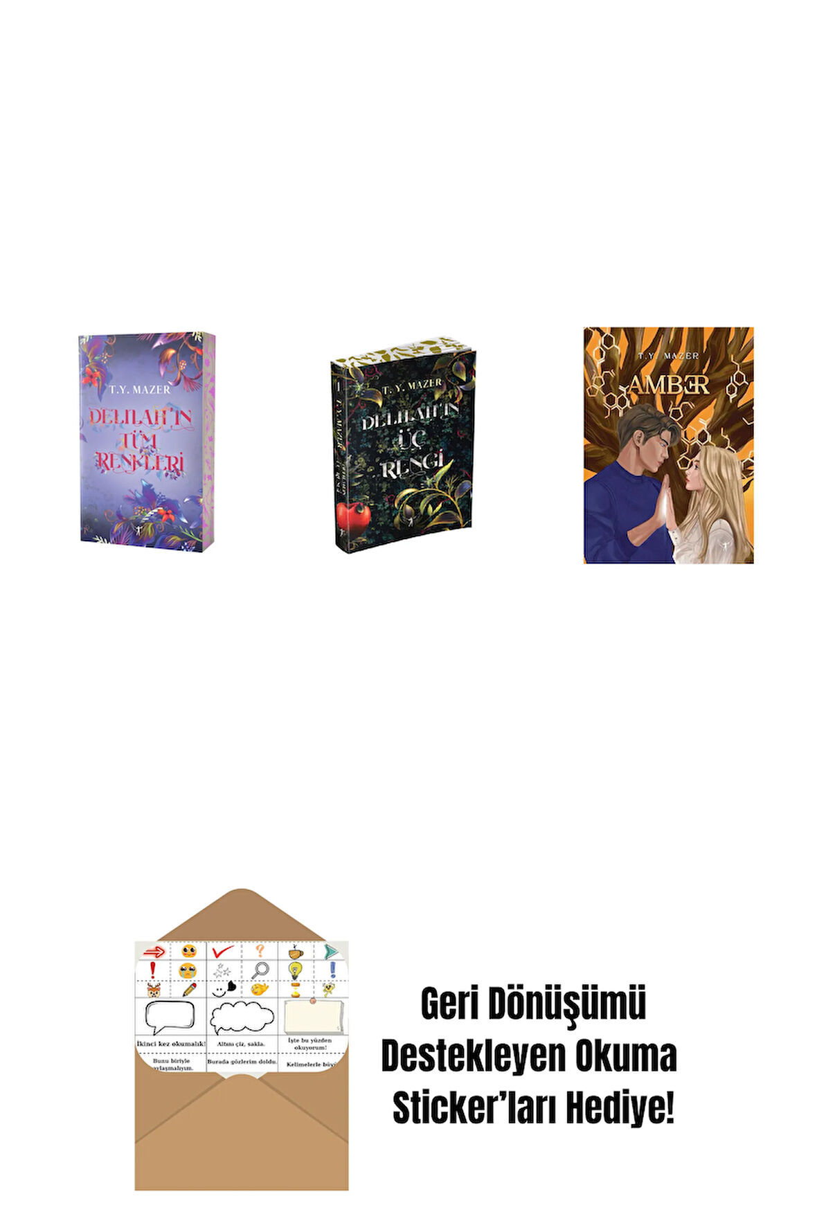 T. Y. Mazer 3 Kitap Set + Okuma Sticker'ları