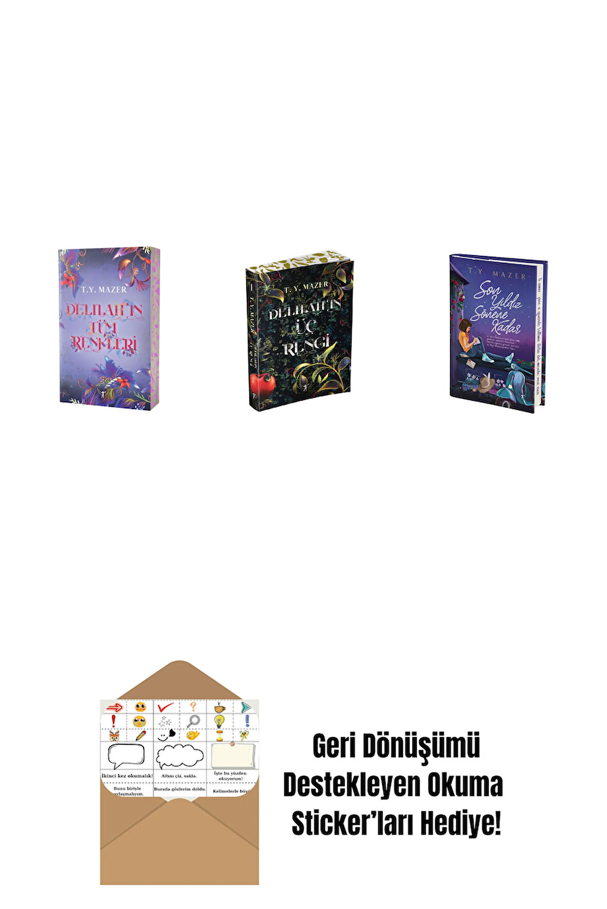 T. Y. Mazer 3 Kitap Set + Okuma Sticker'ları